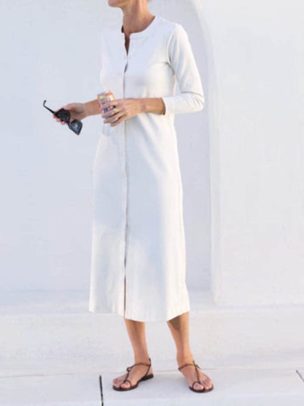 AYR Shirt Dress - The Serenity Now in Seashell, XS, NWOT